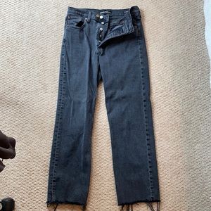 Denim Forum Straight Black Jean